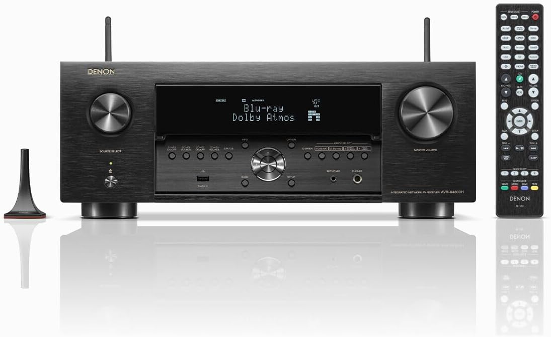 The Denon AVR-X4800H 9.4 channel 8K