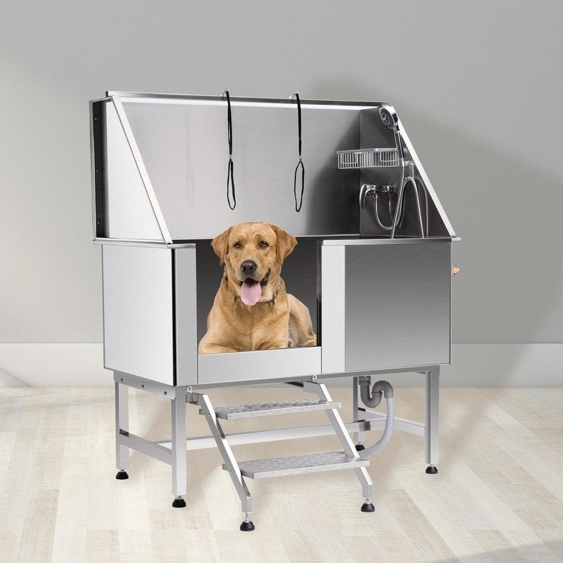 Professional Steel Dog Grooming Bath Tub